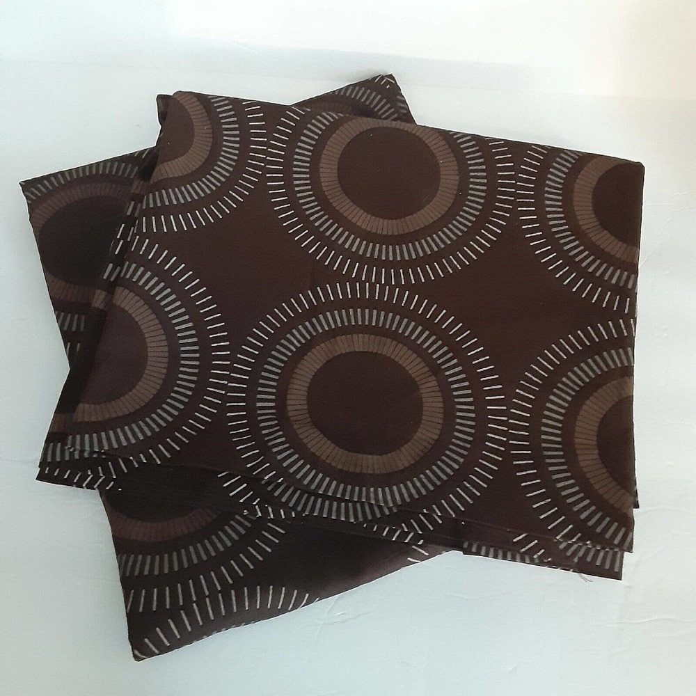 Home Masculine Rod Pocket Curtains 63"Geometric Pattern